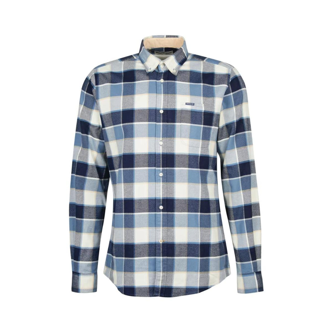 Valley Tailored Shirt Blue Check-Barbour-Bogartstore