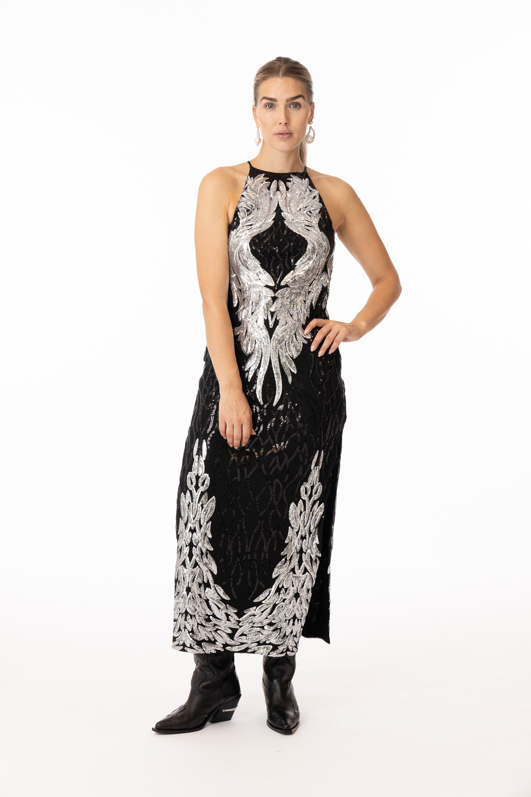 Famous dress - Leftover fabric - Black / Silver-Kjoler-Bogartstore