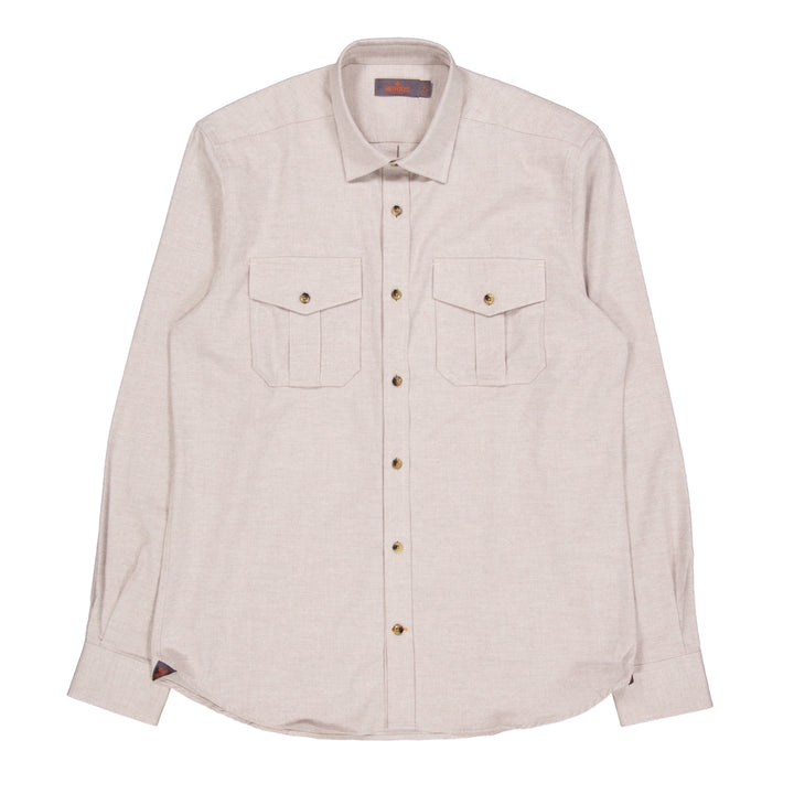 Weights Flannel Shirt Classic Fit Khaki