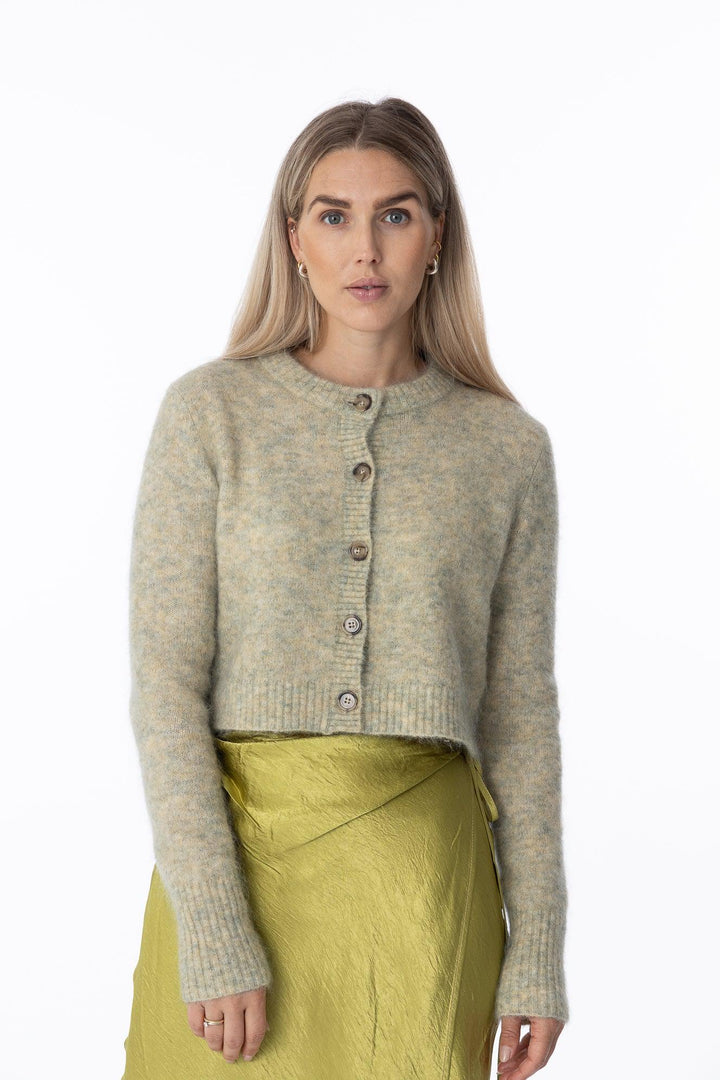 Short Cardigan- Pistachio Green-Genser-Bogartstore
