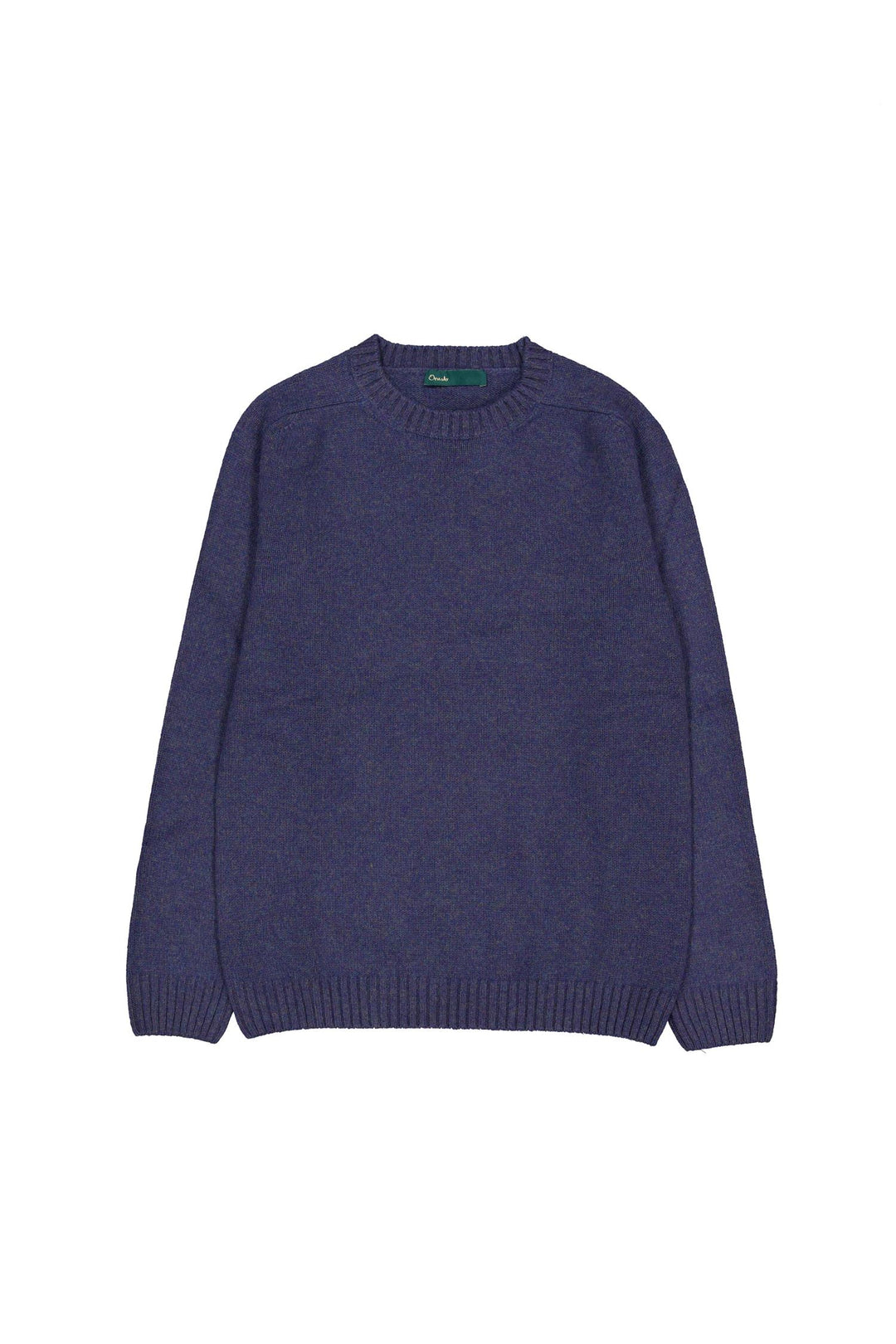 Roundneck Wool/Cashmere Sweater Denim Blue