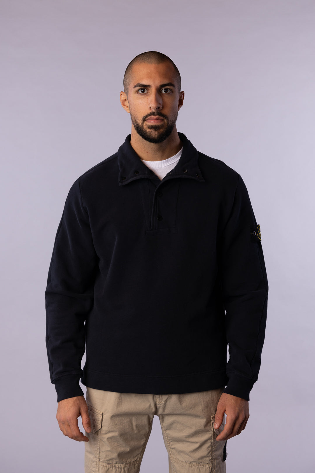 Sweatshirt Cotton Stretch Navy