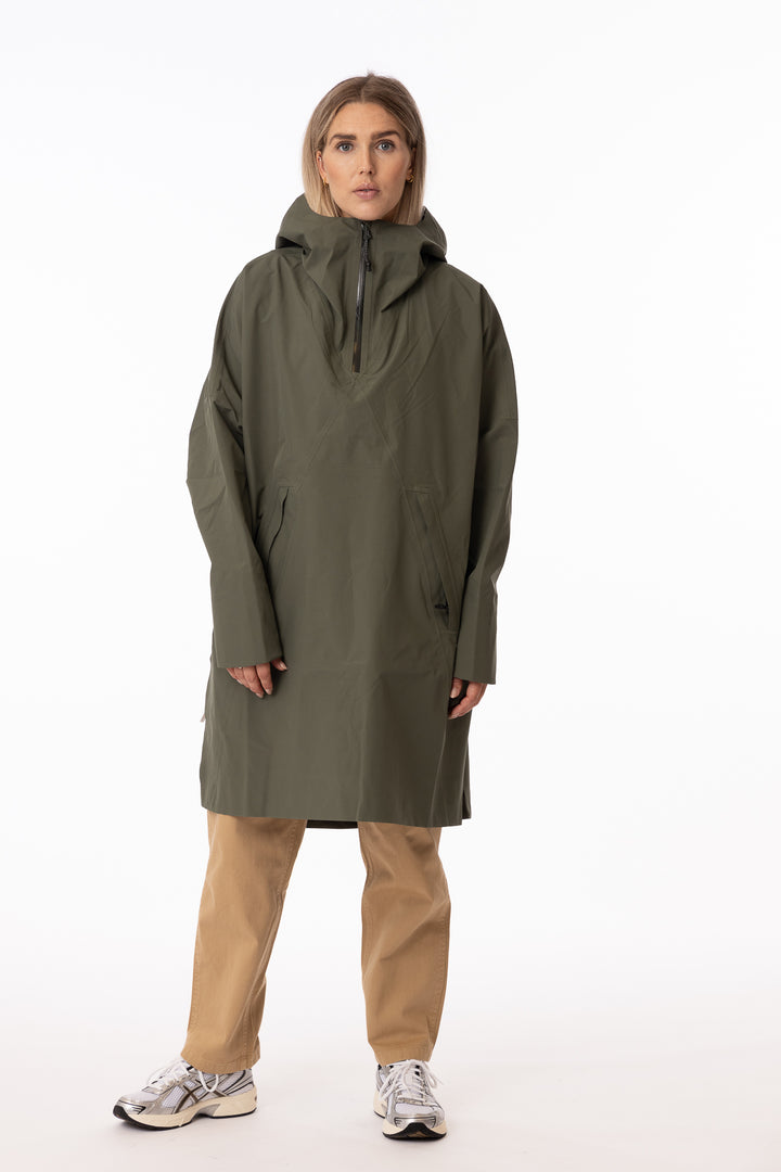 Aalesund Poncho- Dusty Green