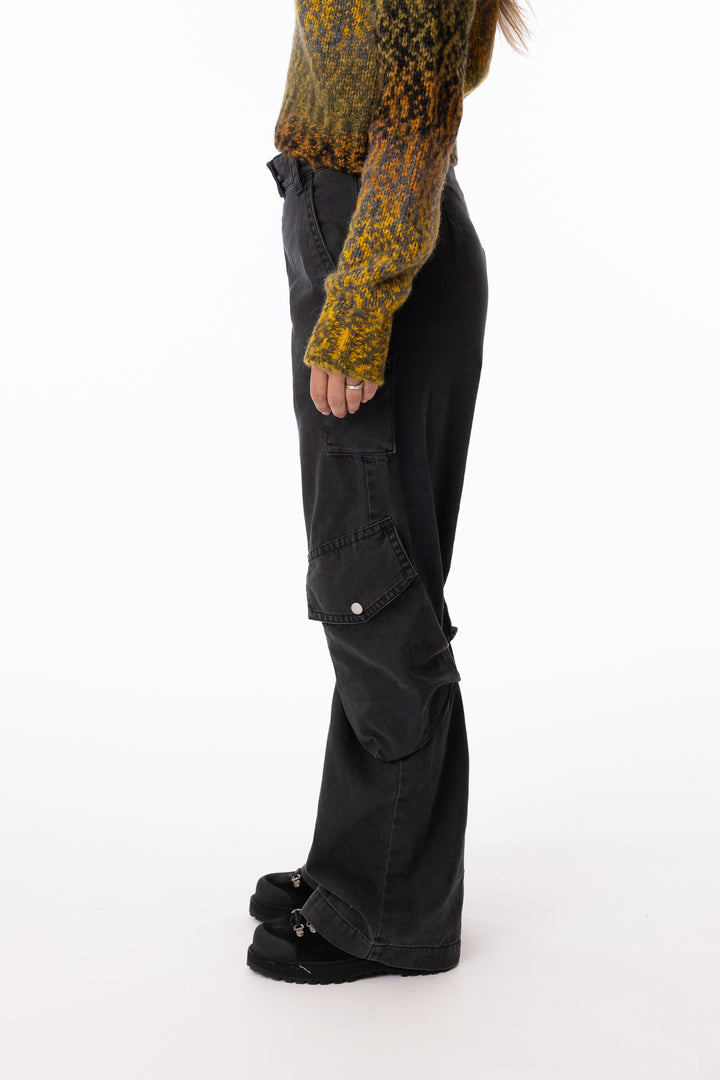 Cargo Trousers- Washed Black-Bukser-Bogartstore