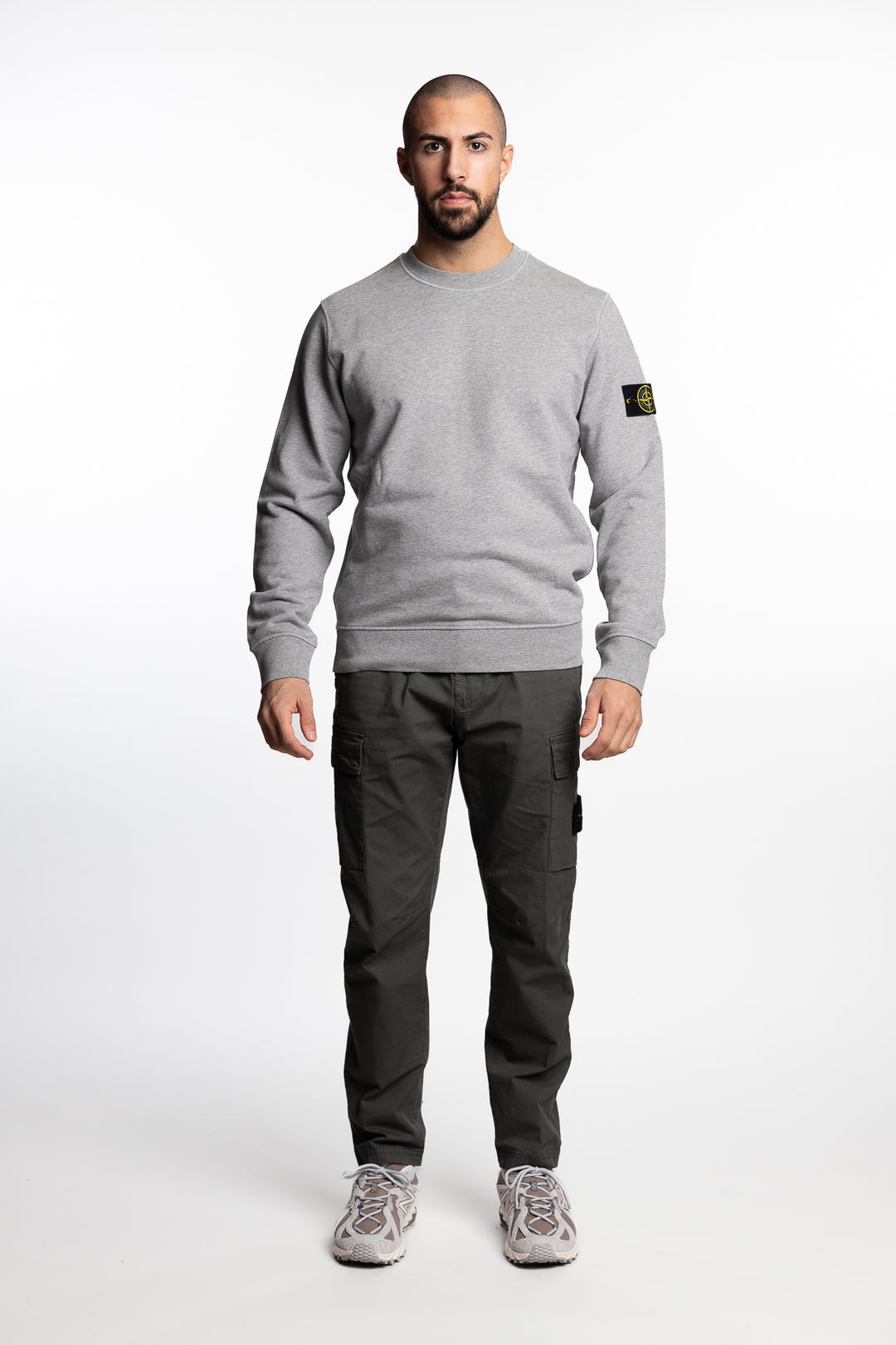 Garment Dyed Crewneck Sweatshirt Grey