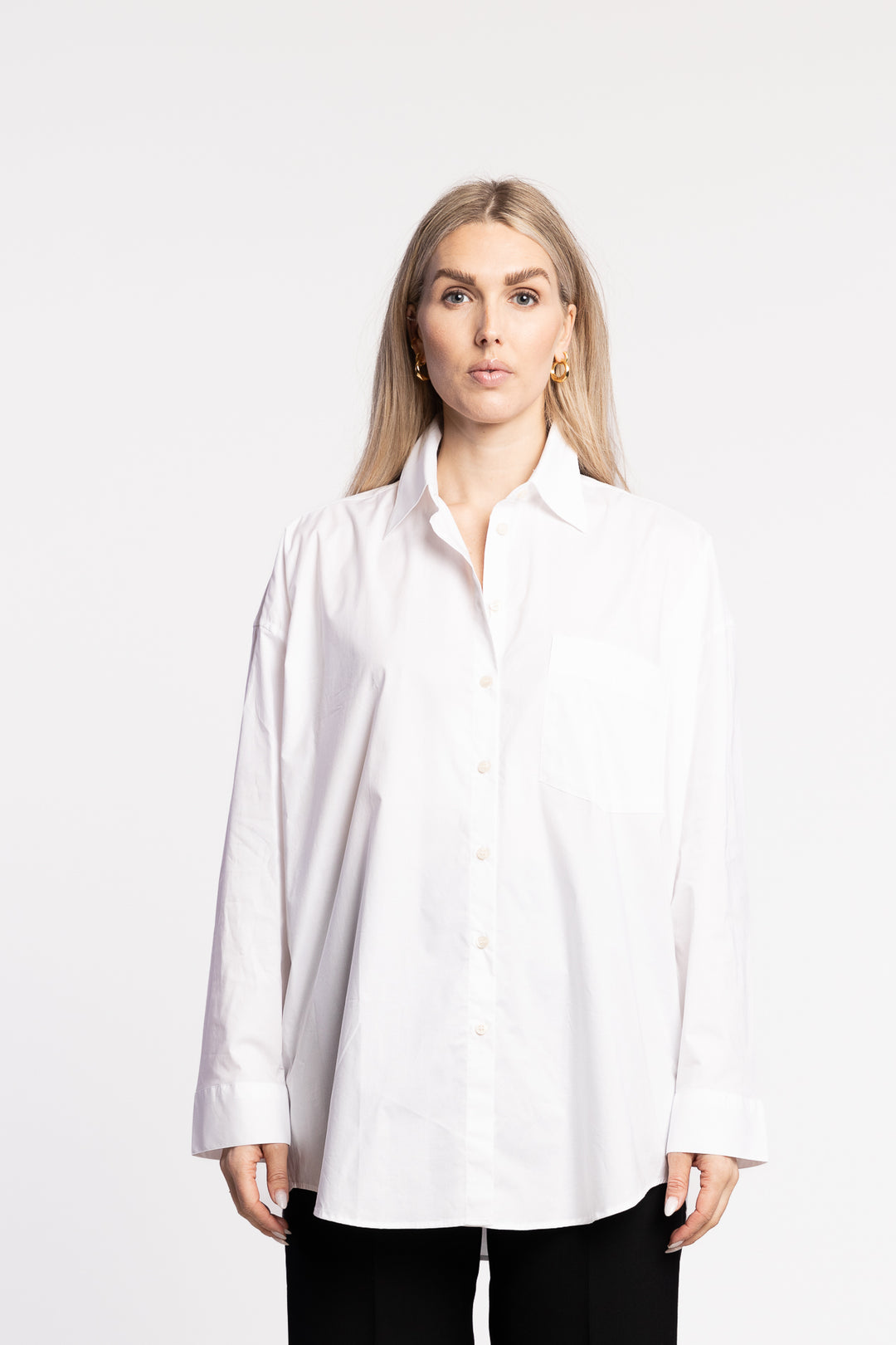 Button-up shirt- White