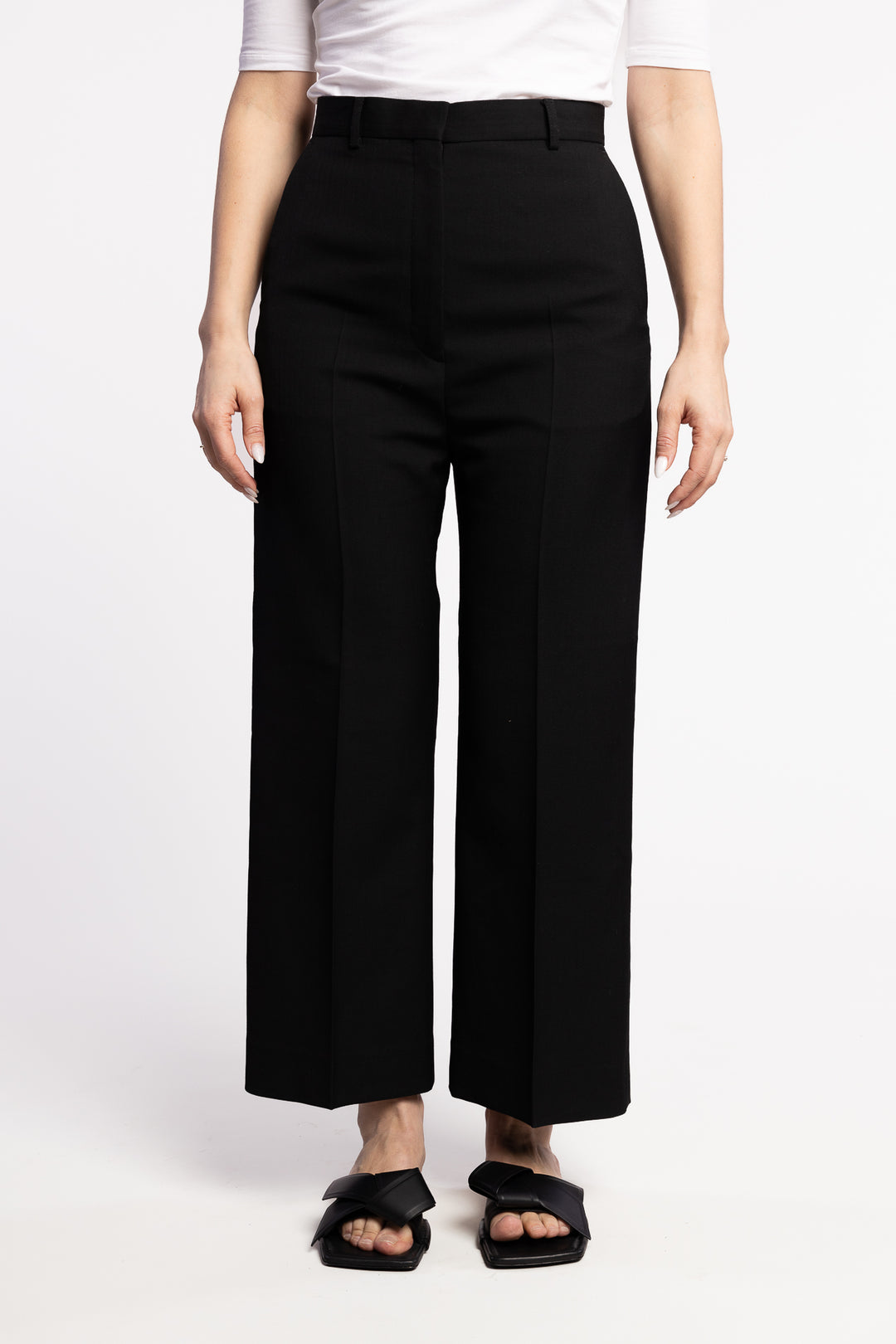 Relaxed Tailored Trousers- Black