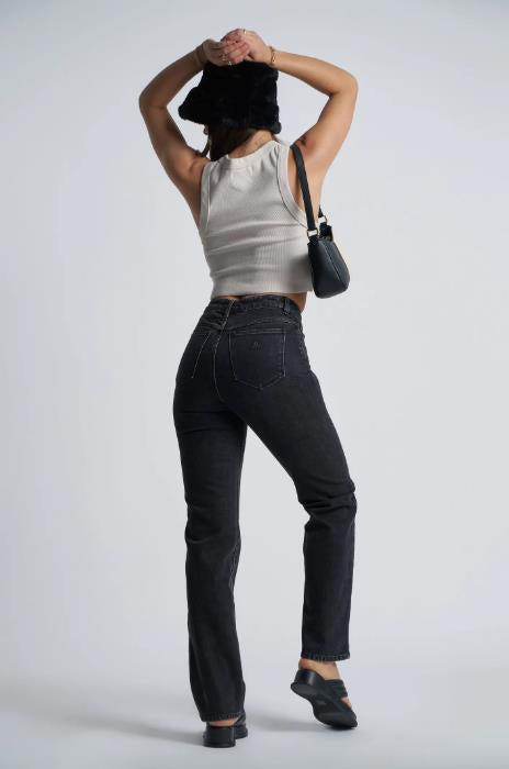 A 94 High Straight Teri-Abrand Jeans-Bogartstore