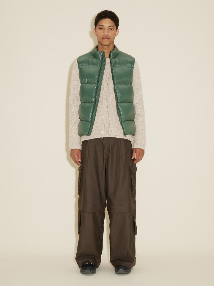 Shiny Daff Down Vest dk.green-Yttervest-Bogartstore