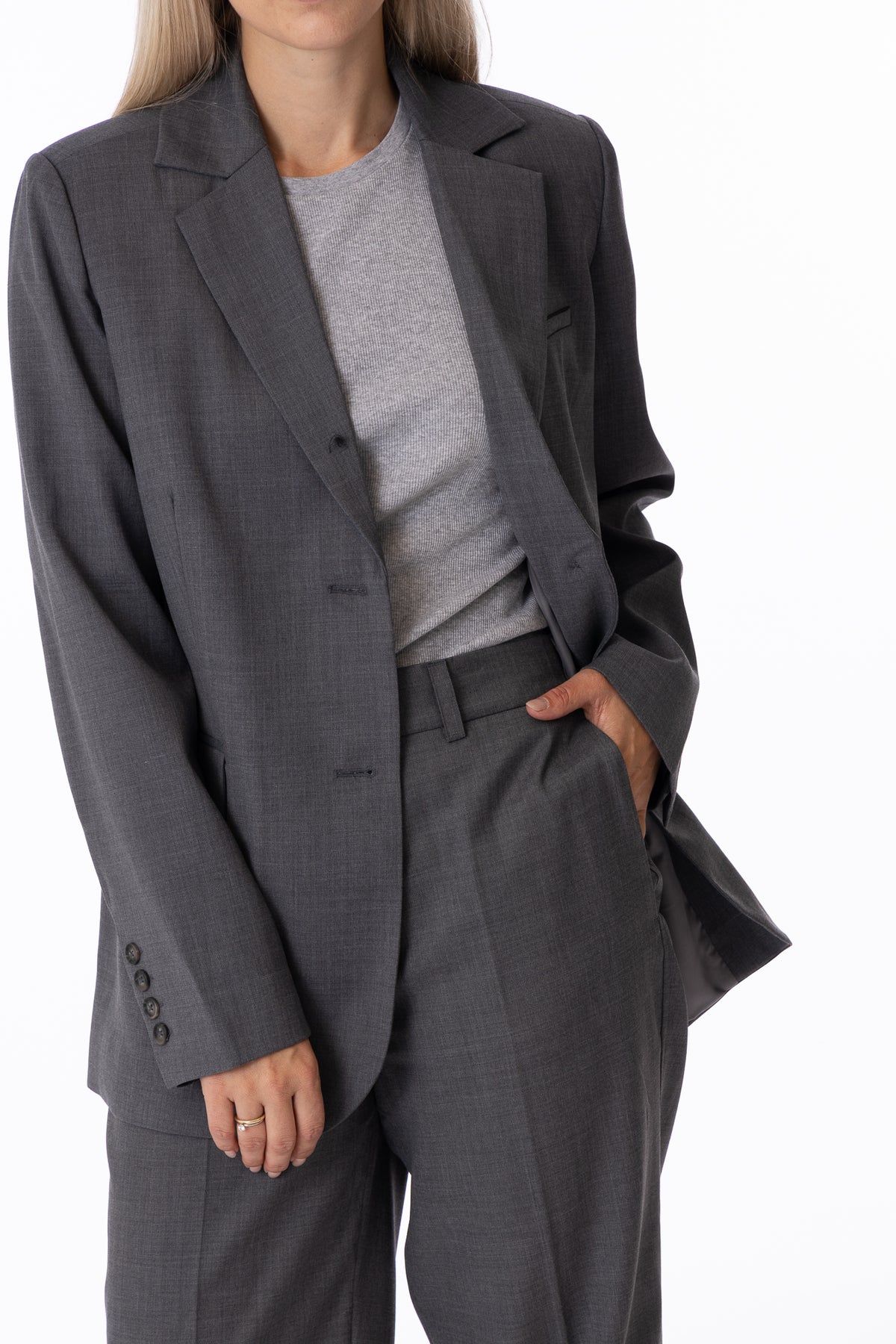 Amaya Blazer- Dark grey-Camilla Pihl-Bogartstore