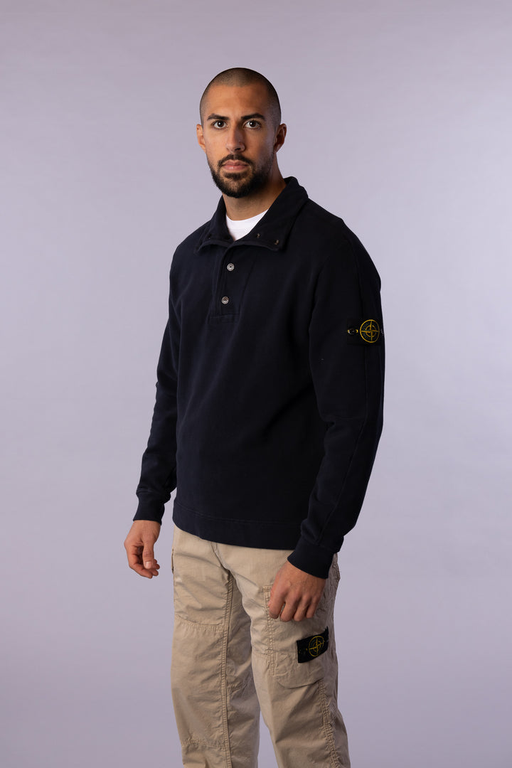 Sweatshirt Cotton Stretch Navy