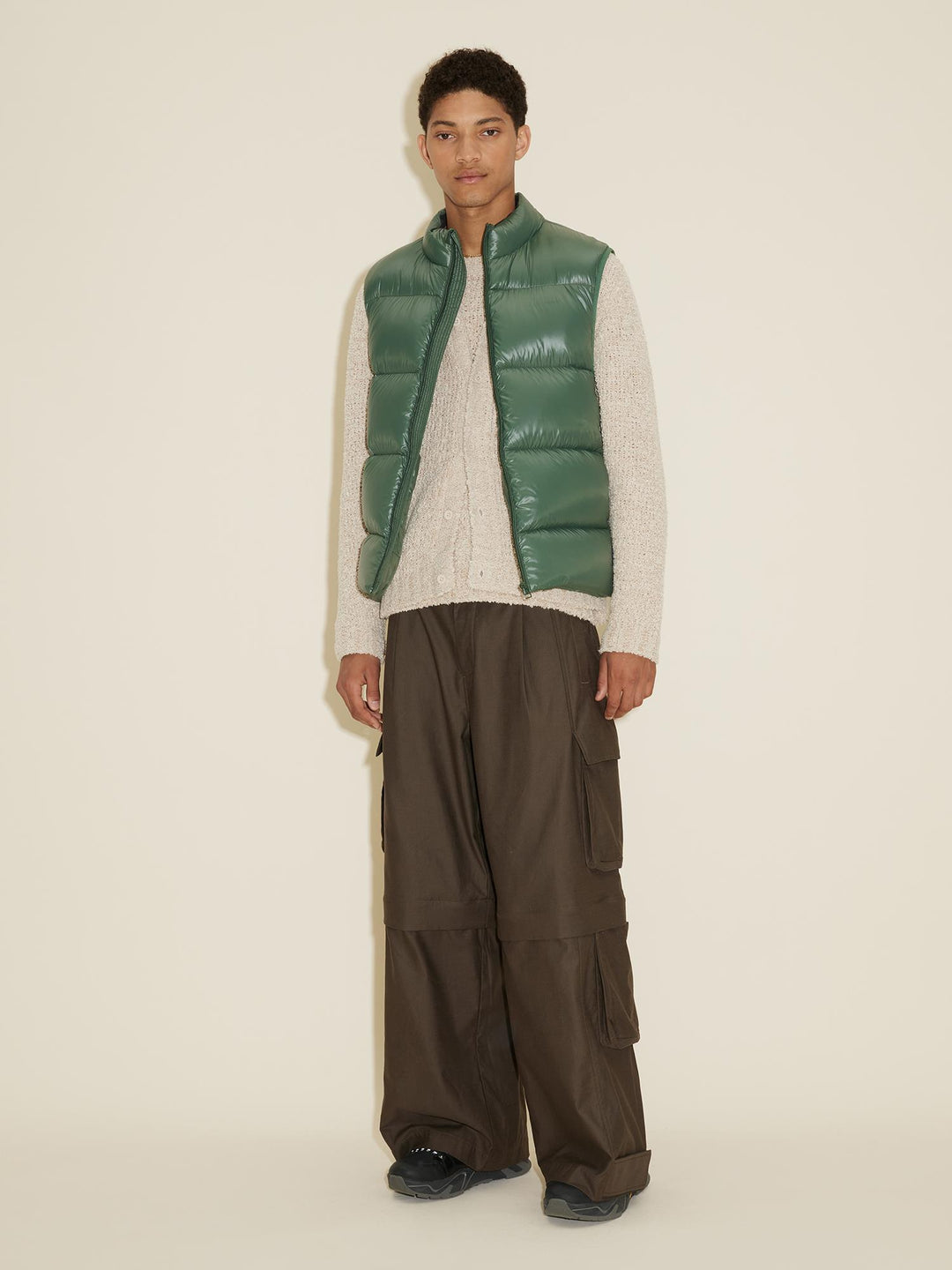 Shiny Daff Down Vest dk.green-Yttervest-Bogartstore