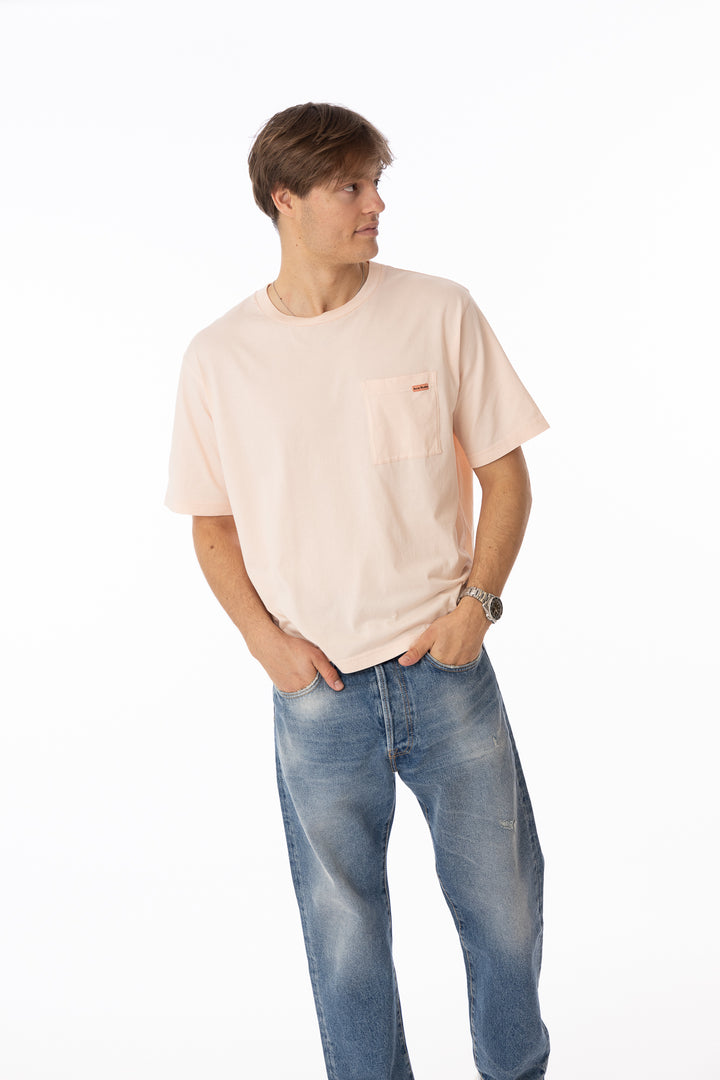 Cotton Pocket T-Shirt Powder Pink