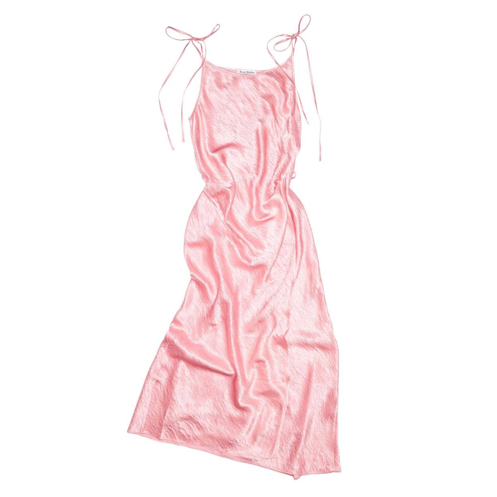 Satin Strap Dress- Fresh Pink-Kjoler-Bogartstore