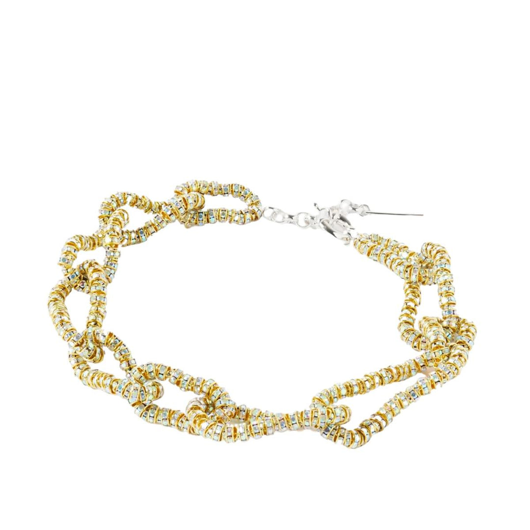 Mini golden tire necklace- gold-Pearl Octopuss.y-Bogartstore