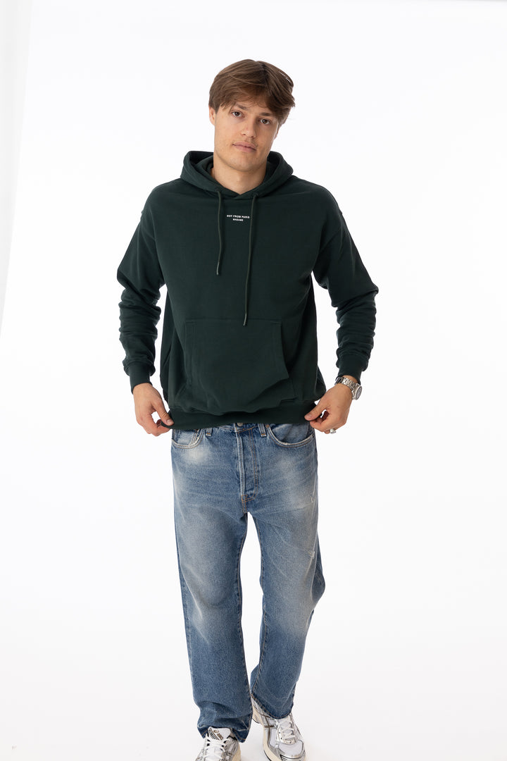Le Hoodie Classique NFPM Dark Green-Genser-Bogartstore