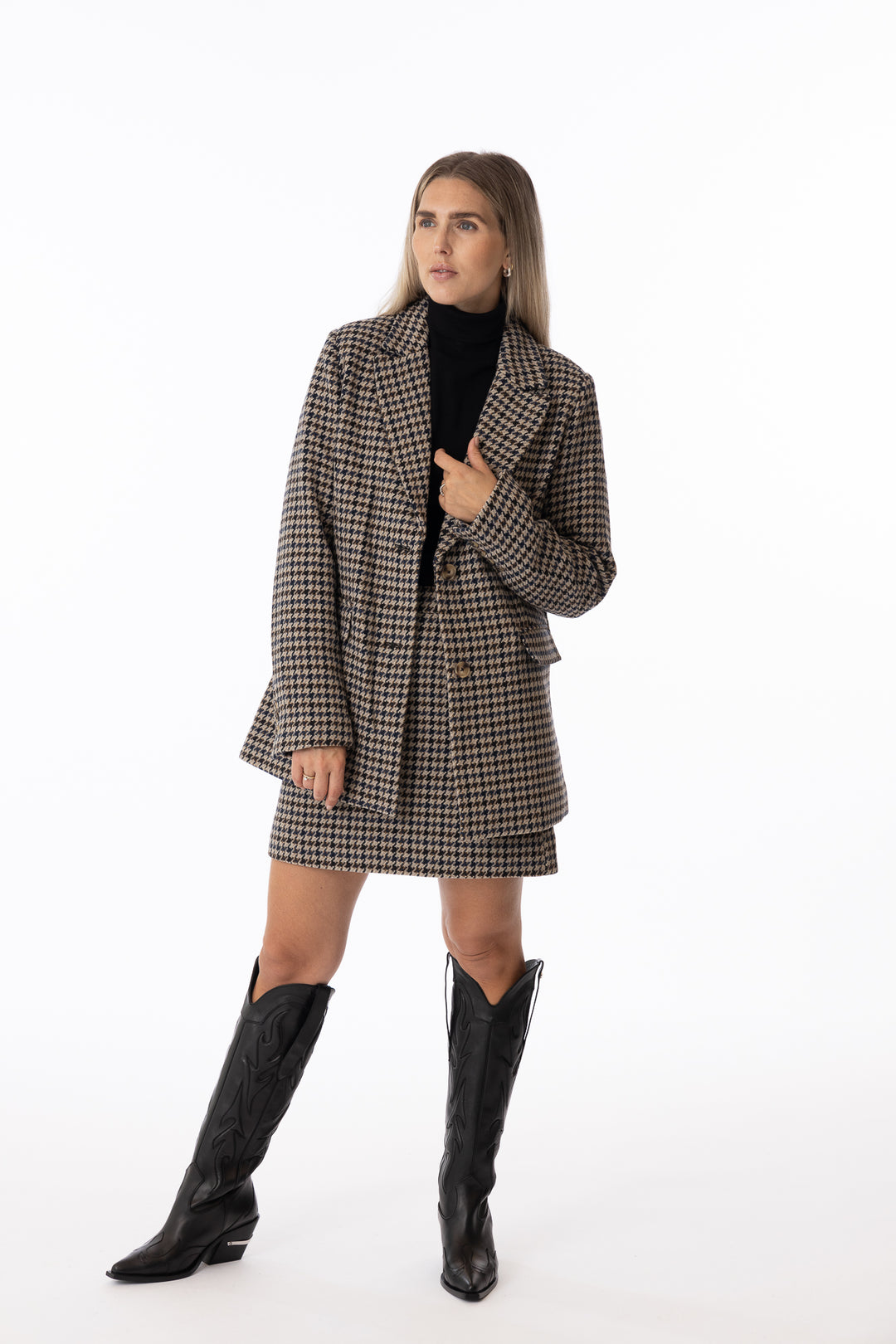 Brooklyn Blazer- Houndstooth-Camilla Pihl-Bogartstore