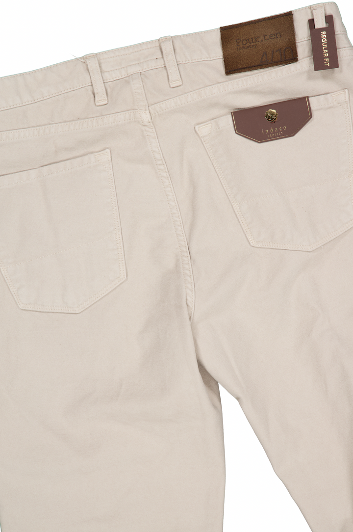 5-Pocket Moleskin Trousers Beige