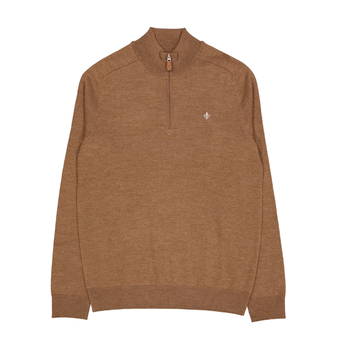 Merino John Zip Camel