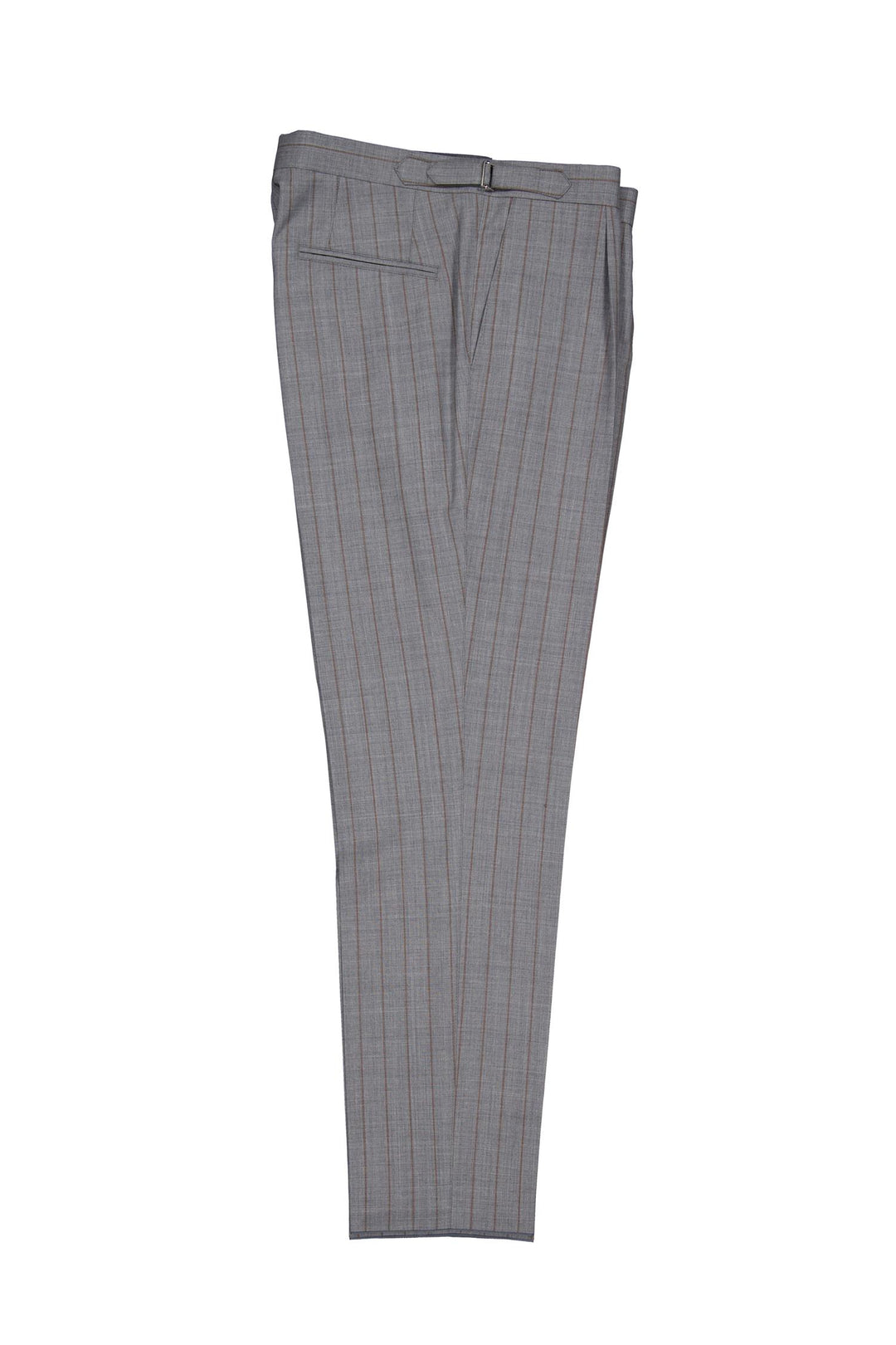 Prato Pinstripe Trousers Grey Melange-Bukser-Bogartstore