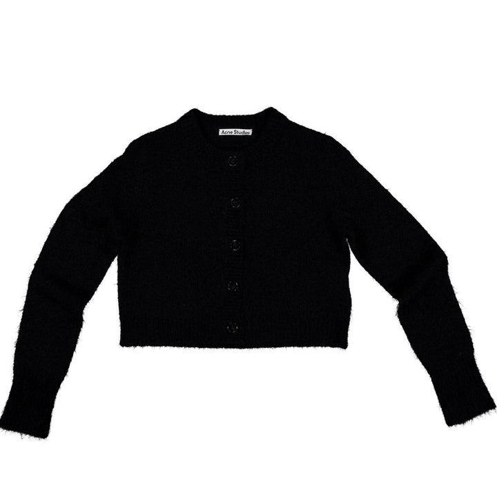 Short knitted Cardigan FN-WN-KNIT000580 - Black-Genser-Bogartstore