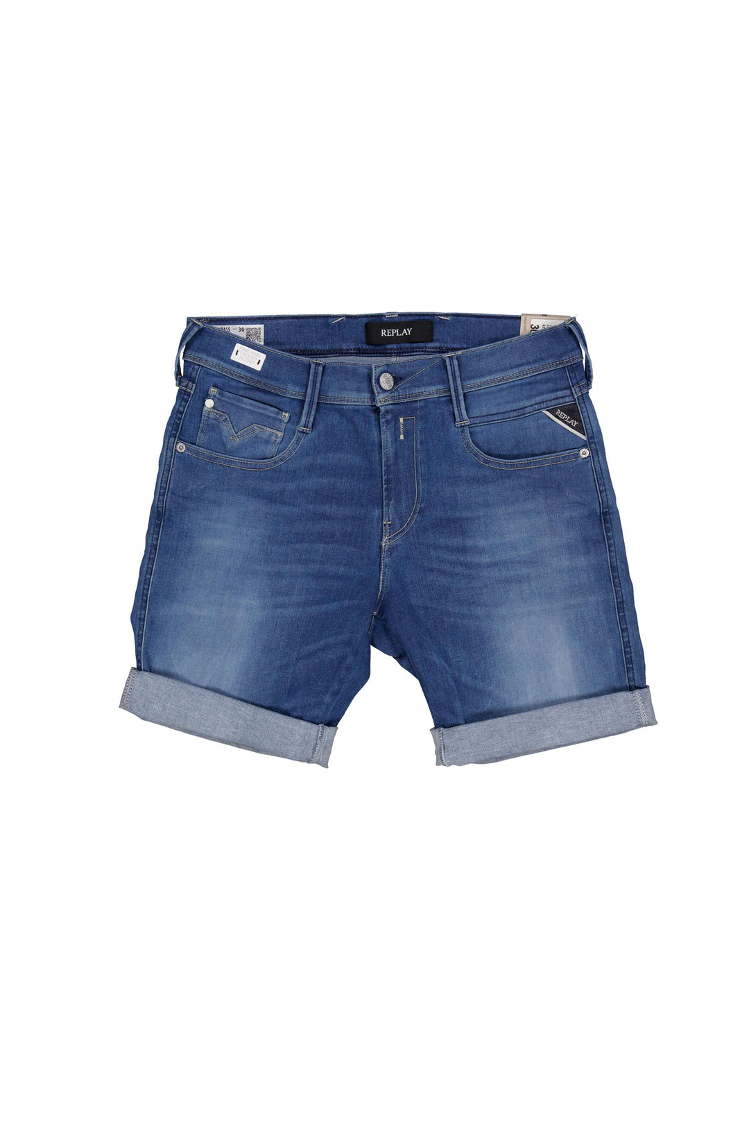 New Anbass Short Denim Blue-Shorts-Bogartstore