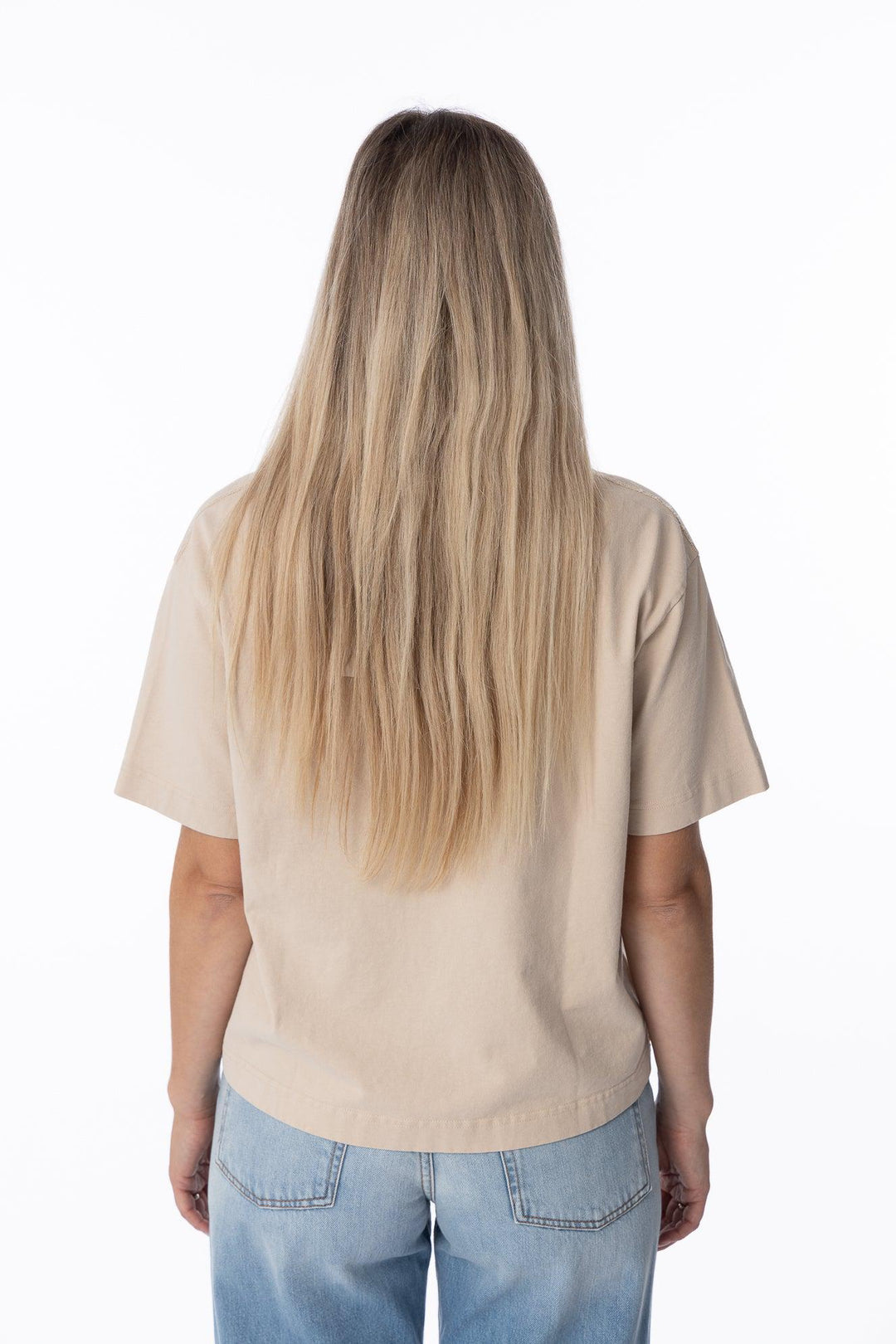 Logo T-Shirt Champagne Beige-T-skjorte-Bogartstore