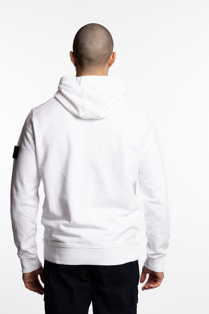 Garment Dyed Hooded Sweatshirt White