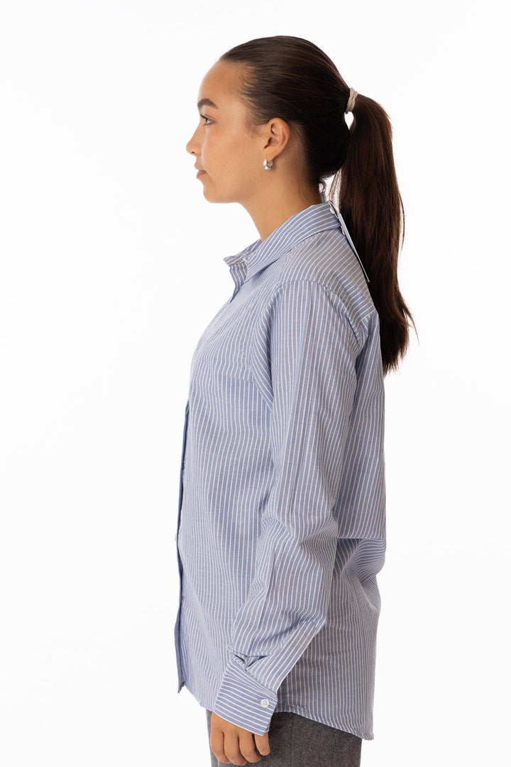 Jamina Shirt-Blue Stripe-Skjorter-Bogartstore