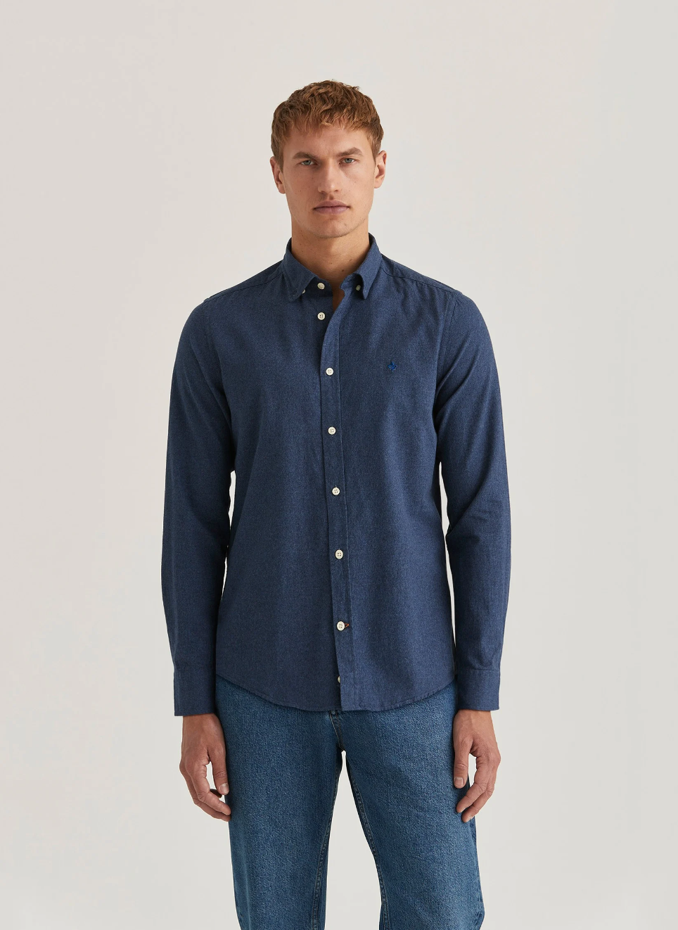 Watts Flannel Shirt Slim Fit Blue