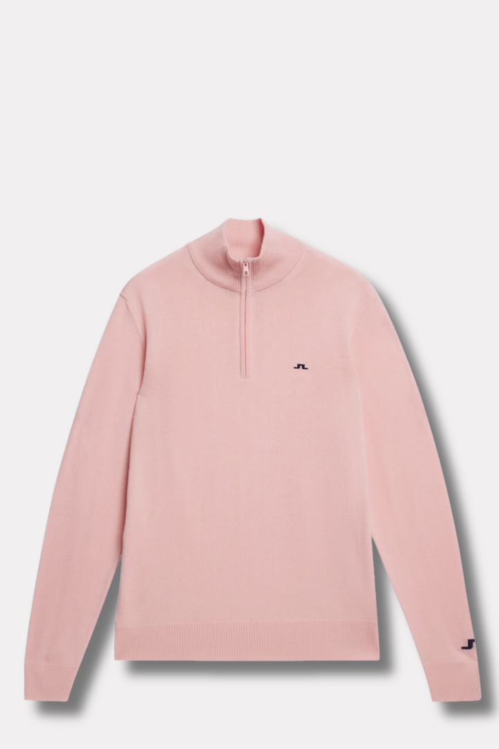 Kian Zipped Sweater Powder Pink