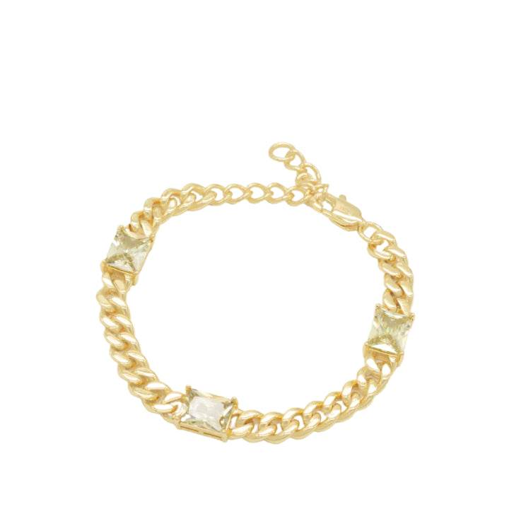 Matcha Crystal Bracelet- Gold