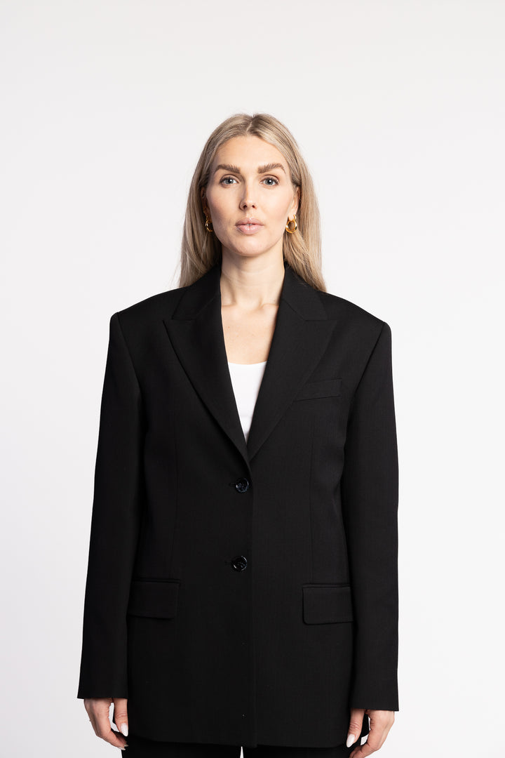 Regular Fit Suit Jacket- Black
