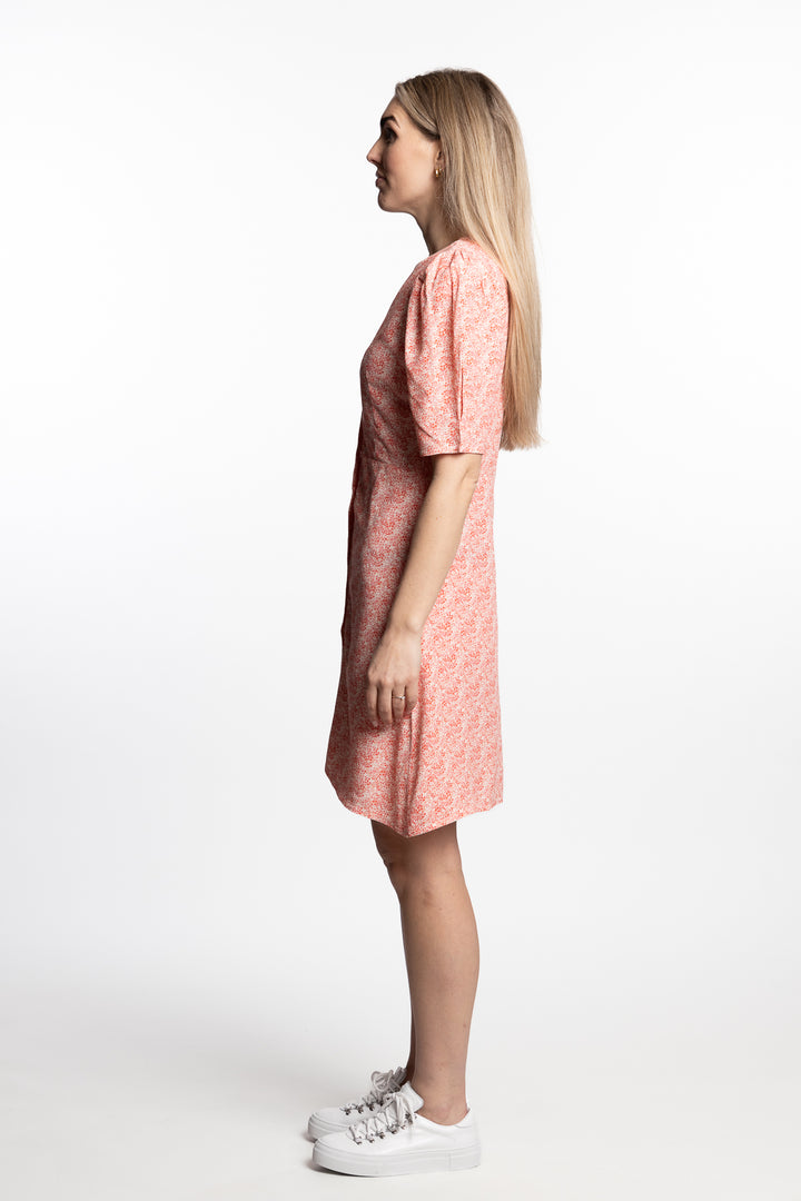 Ellen Short dress- Pink Petite Flower
