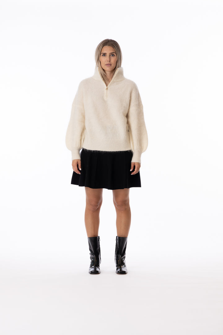 Li Chunky Sweater- White-Genser-Bogartstore
