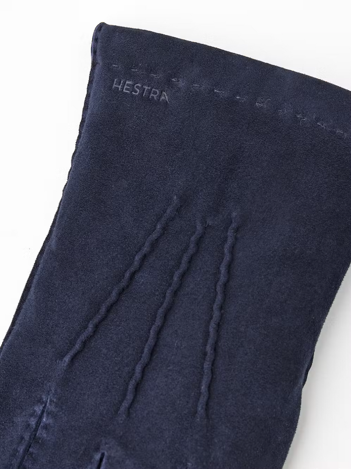 Arthur Lambskin Suede Gloves Navy