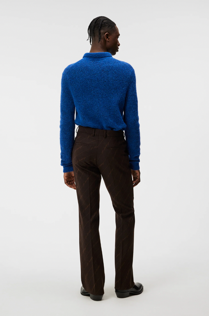 Hayden Hairy Polo Knit Blue