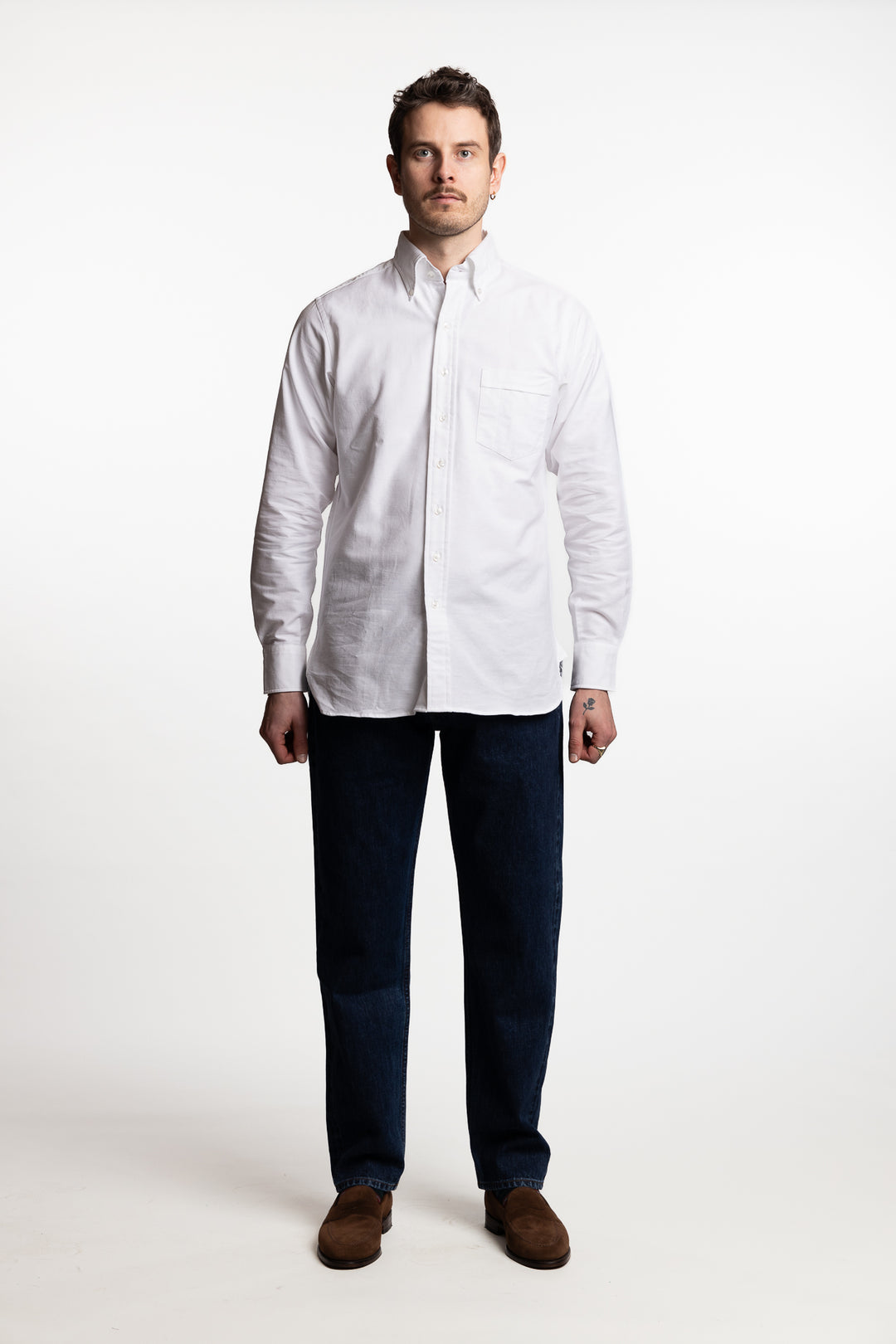 Button Down Oxford Shirt White