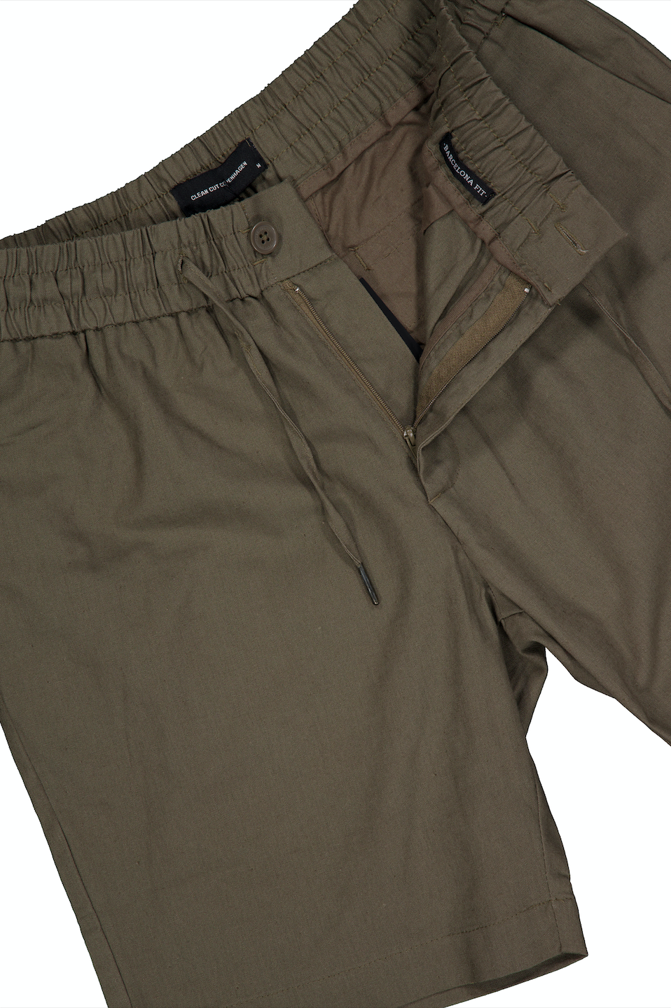 Barcelona Cotton/Linen Shorts Dusty Green
