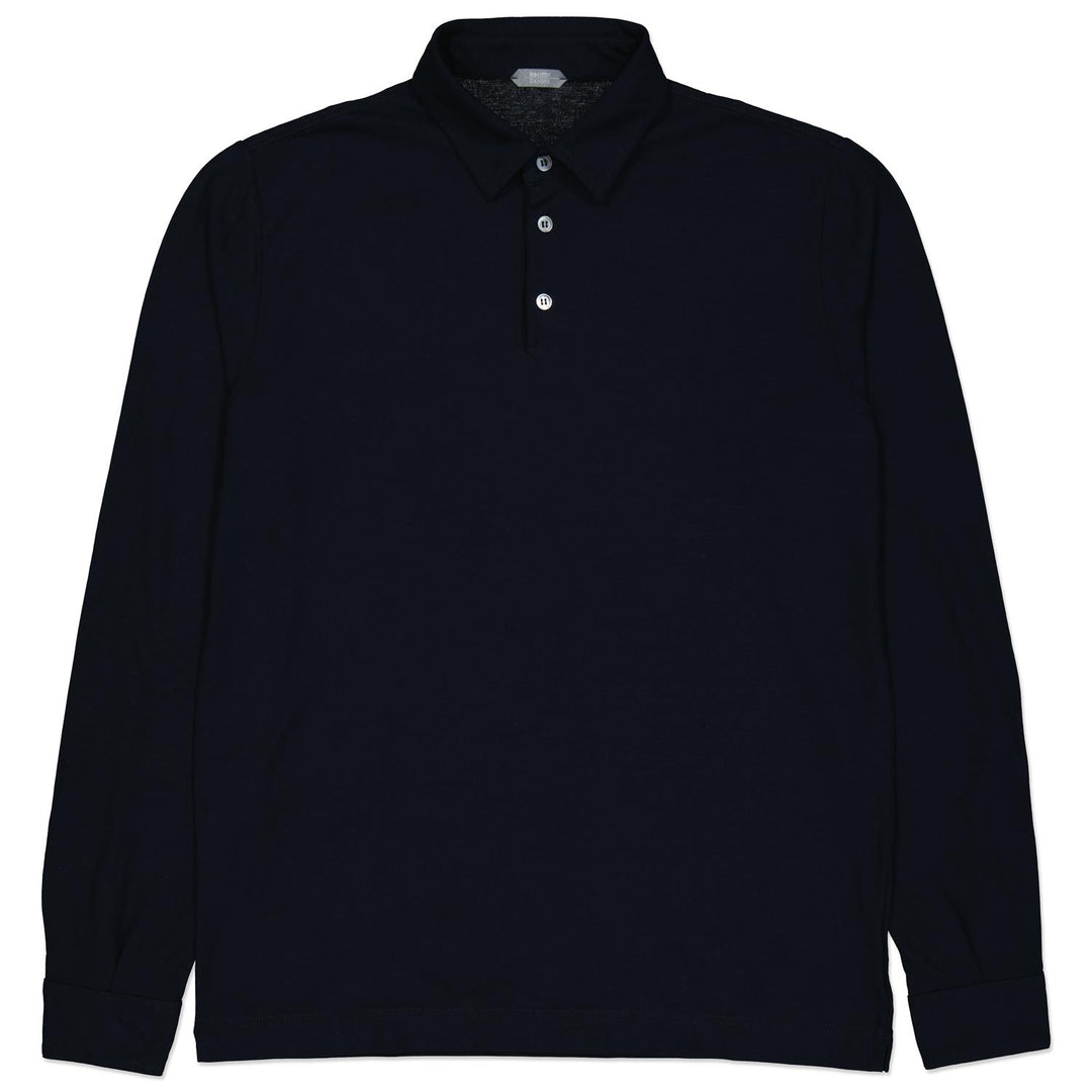 Ice Cotton Long Sleeve Polo Shirt-Genser-Bogartstore