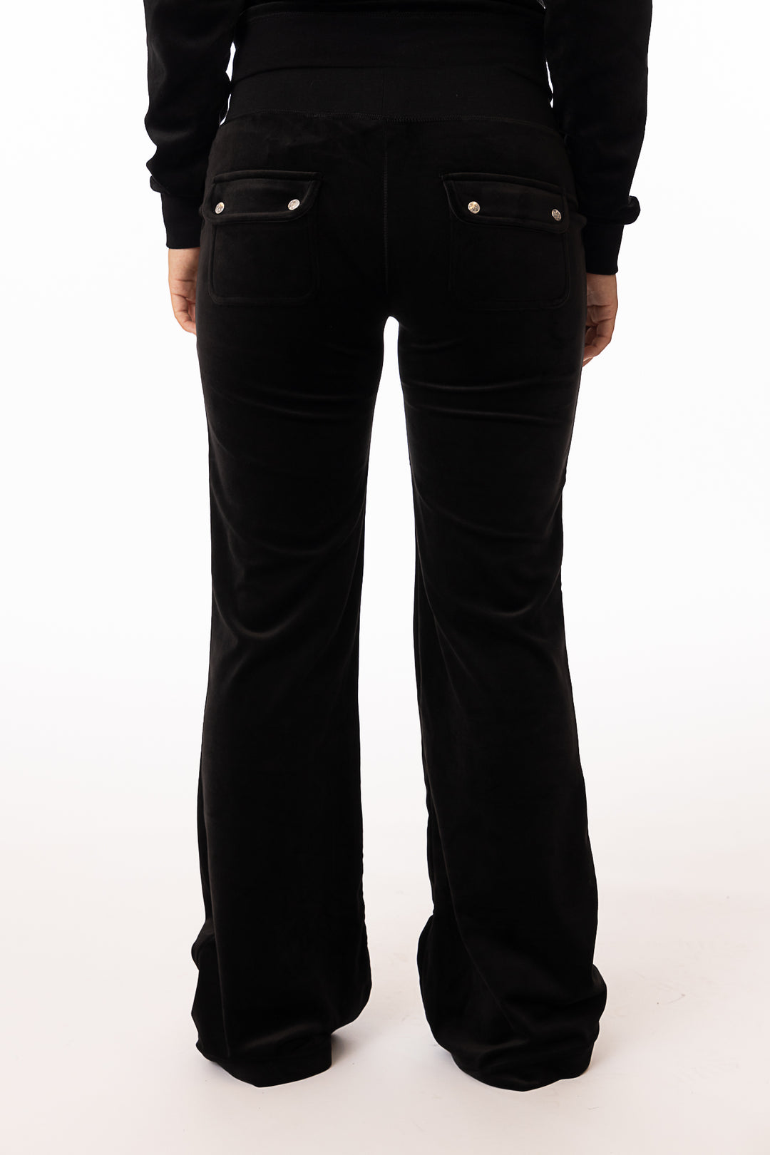 Layla Low Rise Flare Pocketed- Black