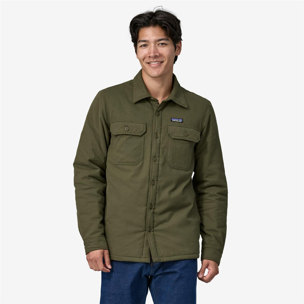 Insulated Fjord Flannel Shirt Basin Green-Patagonia-Bogartstore