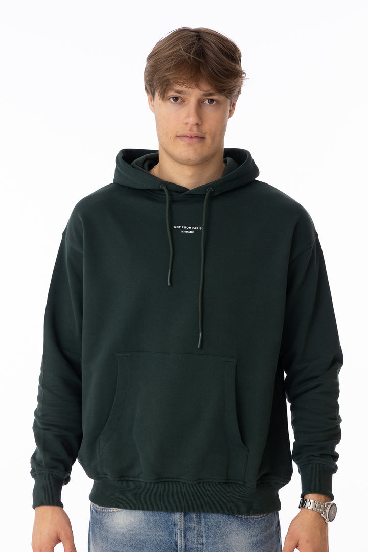 Le Hoodie Classique NFPM Dark Green-Genser-Bogartstore