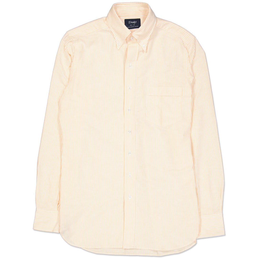 Ticking Stripe Button Down Oxford Shirt-Skjorter-Bogartstore