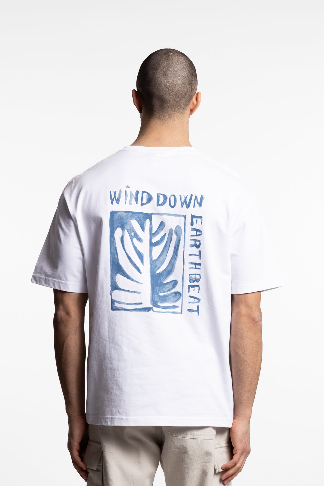 Sawind Uni T-Shirt White Earth Beat