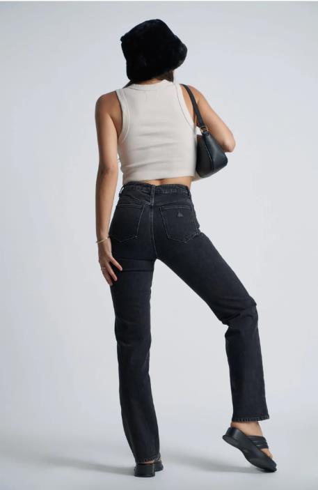 A 94 High Straight Teri-Abrand Jeans-Bogartstore