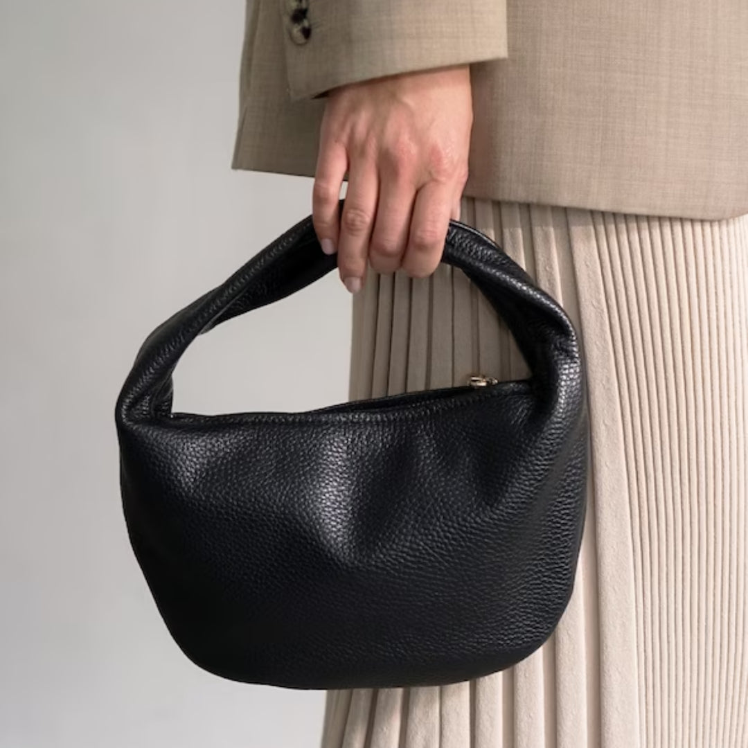 Alva Mini Handbag Leather- Black