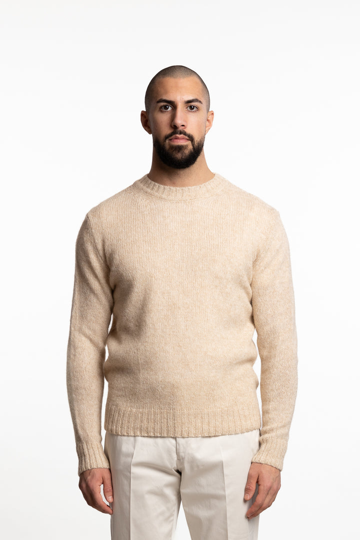 Knitted Alpaca Sweater Beige