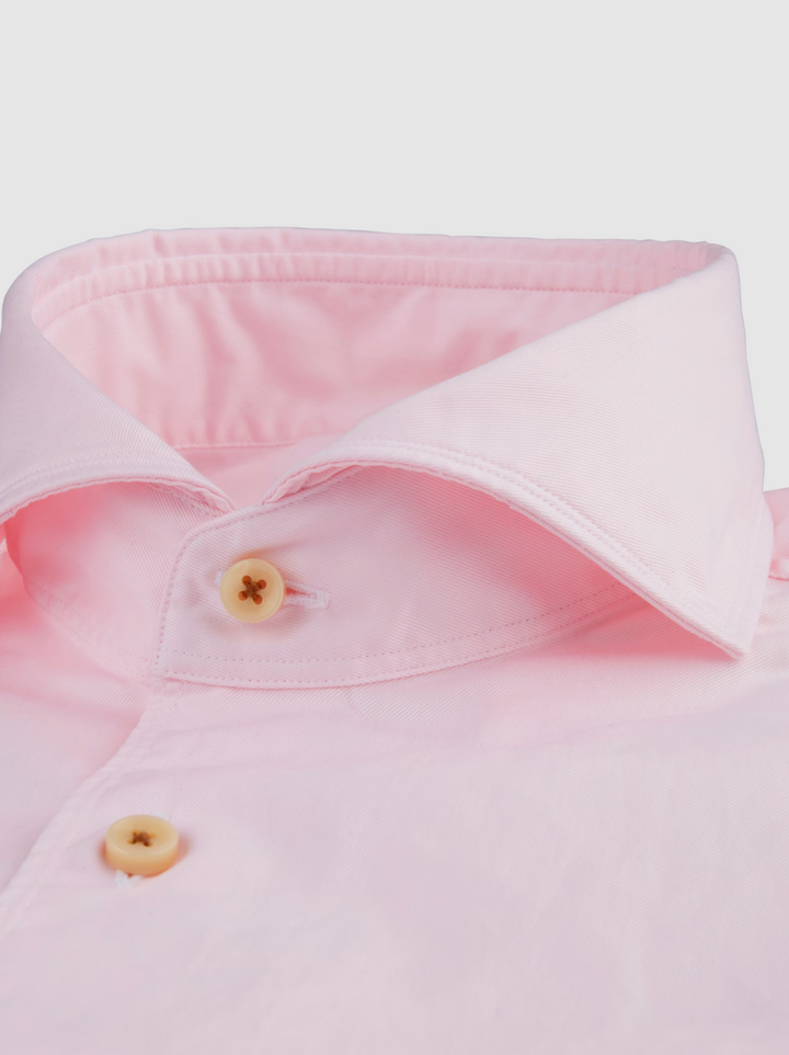 Slimline Casual Twill Shirt Light Pink