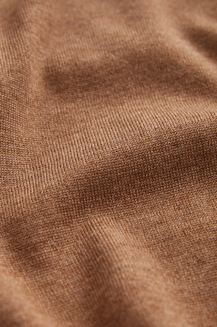 Merino John Zip Camel